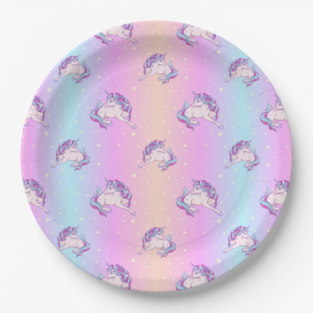 Unicorn Paper Plate (Front)