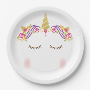 Unicorn Paper Plate