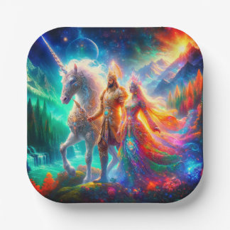 Unicorn Paper Plate