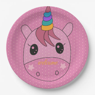 unicorn Paper Plate