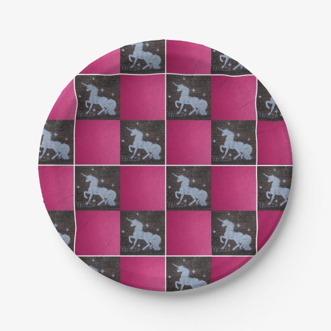 Unicorn Paper Plate (Front)