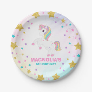Unicorn Paper Plate Magical Unicorn Birthday Party