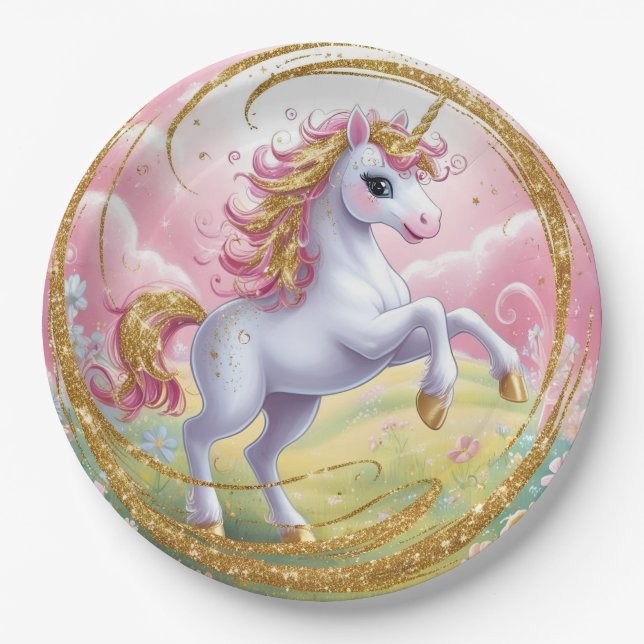 Unicorn Paper Plates (Front)