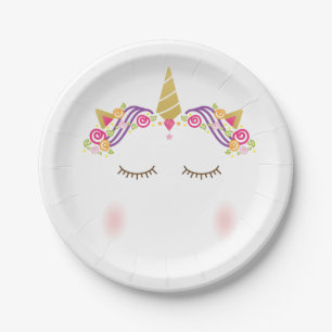Unicorn Paper Plates