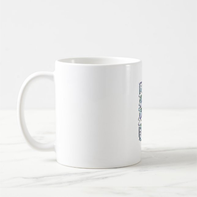 Unicorn Partly Cloudy with Magic Commercial Vector Coffee Mug (Left)