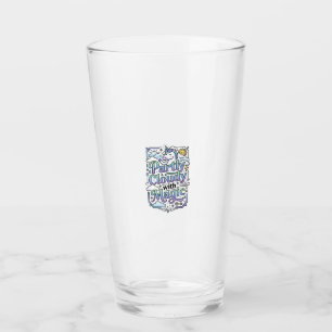 Unicorn Partly Cloudy with Magic Commercial Vector Glass