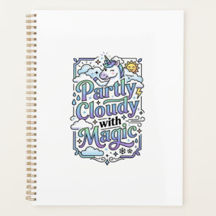 Unicorn Partly Cloudy with Magic Commercial Vector Planner