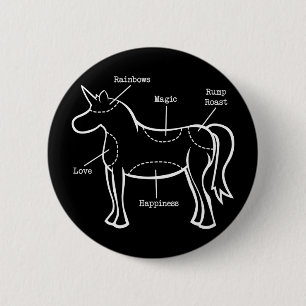 Unicorn Parts 6 Cm Round Badge