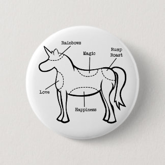 Unicorn Parts 6 Cm Round Badge