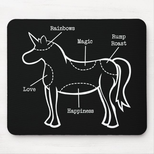 Unicorn Parts Mouse Mat (Front)