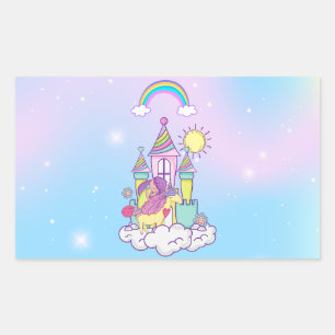 Unicorn Party Collection! Rectangular Sticker