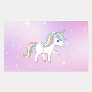 Unicorn Party Collection! Rectangular Sticker