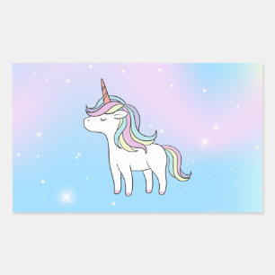 Unicorn Party Collection! Rectangular Sticker