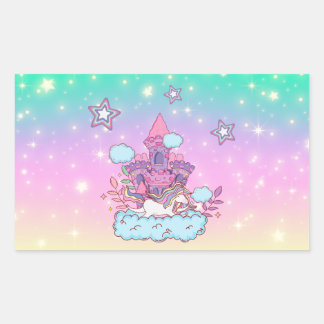 Unicorn Party Collection! Rectangular Sticker
