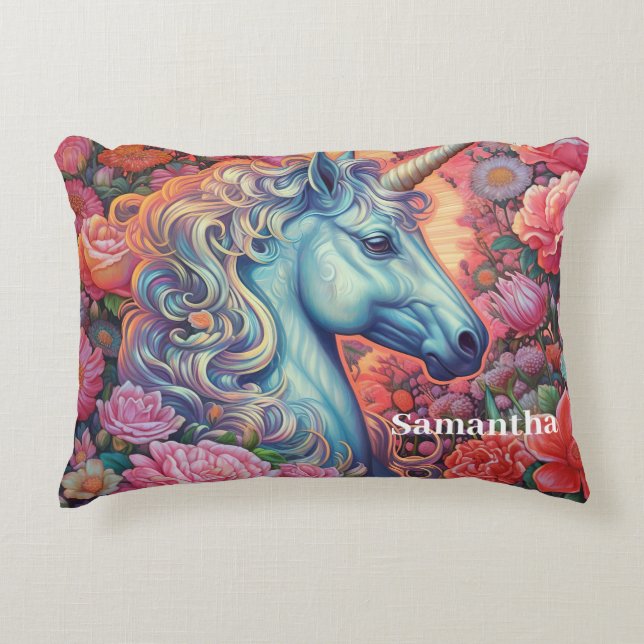 Unicorn Party  Decorative Cushion (Front)