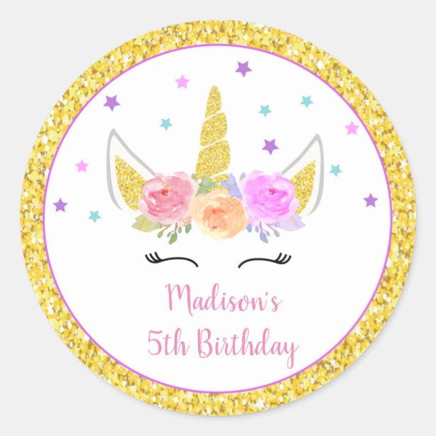 unicorn stickers labels zazzle uk
