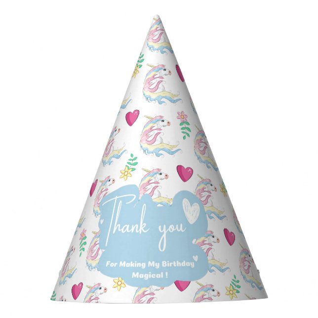 Unicorn Party Hat (Front)