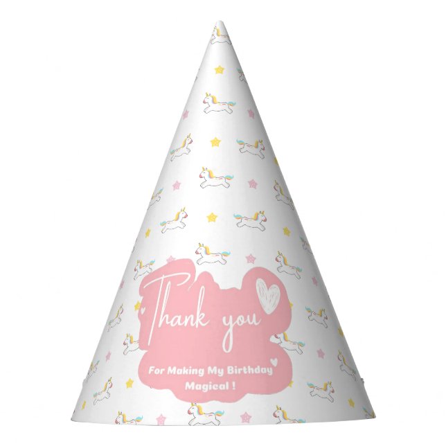 Unicorn Party Hat (Front)