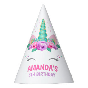 Unicorn Party Hat, Unicorn Birthday Party Party Hat