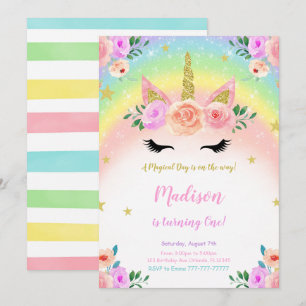 Unicorn Party Invitation