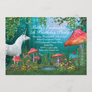 Unicorn Party Invitations