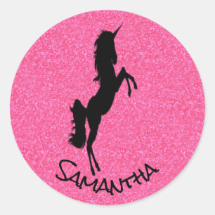 Unicorn Party Pride Pink Classic Round Sticker