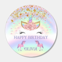 Unicorn party Rainbow 1st Birthday whimsical girl