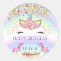 Unicorn party Rainbow 1st Birthday whimsical girl