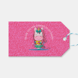 Unicorn Party Rainbow Thank you Gift Tags