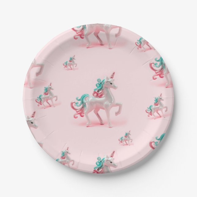 🎉 Unicorn Party-Ready Paper Plates! 🎉 Plate (Front)