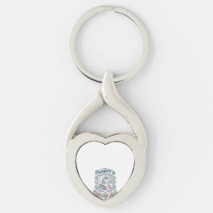 Unicorn Passport to Unicorn Land White Background Key Ring