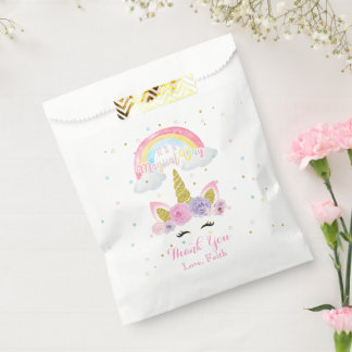 Unicorn Pastel Birthday Favour Bag