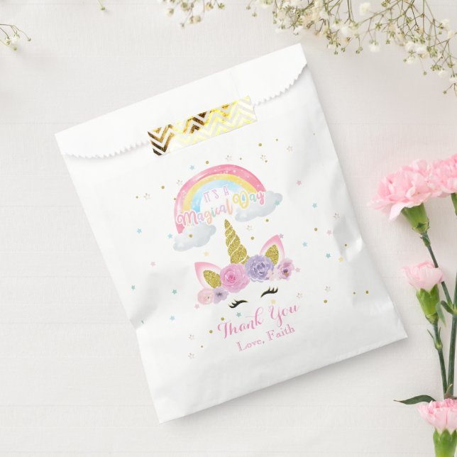 Unicorn Pastel Birthday Favour Bag (Sealed)