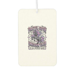 Unicorn Pastel Goth Unicorn Club Commercial Sticke Car Air Freshener