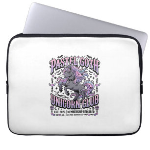 Unicorn Pastel Goth Unicorn Club Commercial Sticke Laptop Sleeve