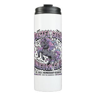 Unicorn Pastel Goth Unicorn Club Commercial Sticke Thermal Tumbler