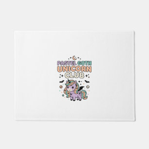 Unicorn Pastel Goth Unicorn Club Trendy Graphic Te Doormat