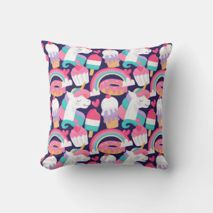 Unicorn pattern cushion