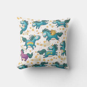 Unicorn pattern cushion