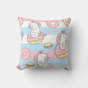 Unicorn pattern cushion