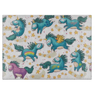 Unicorn Pattern Cutting Board