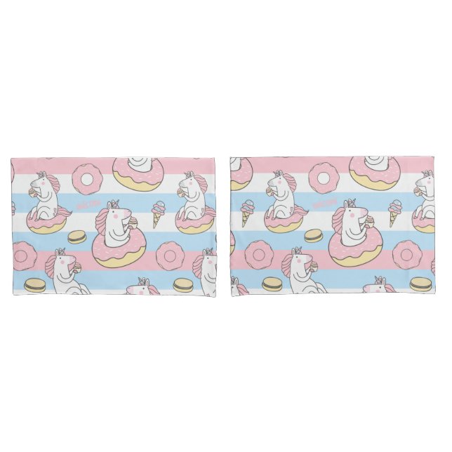 Unicorn Pattern Pillowcase (Front-Set)