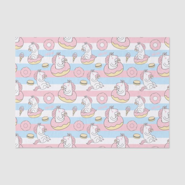 Unicorn Pattern  Tissue Paper (Front)