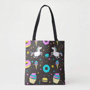 Unicorn Pattern Tote Bag
