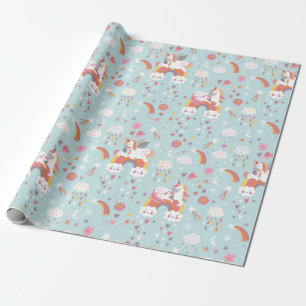 Unicorn Pattern Wrapping Paper