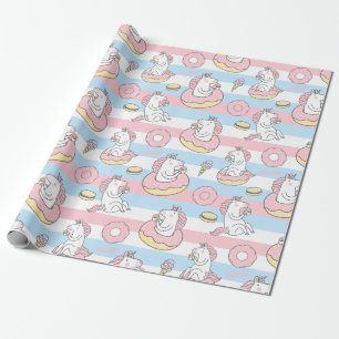 Unicorn Pattern Wrapping Paper