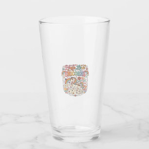 Unicorn Peace Love Unicorns Adorable Vector Design Glass