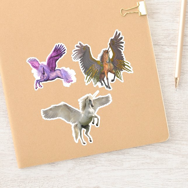 Unicorn Pegasus Fantasy Flying Horse (Notebook)
