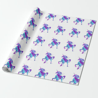 Unicorn pegasus fantasy wrapping paper for gifts