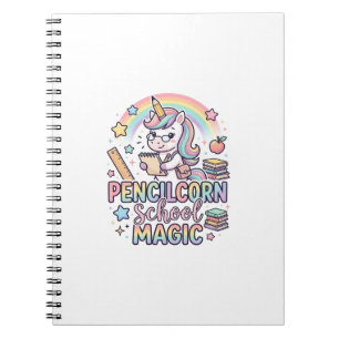 Unicorn Pencilcorn School Magic Adorable Sticker a Notebook